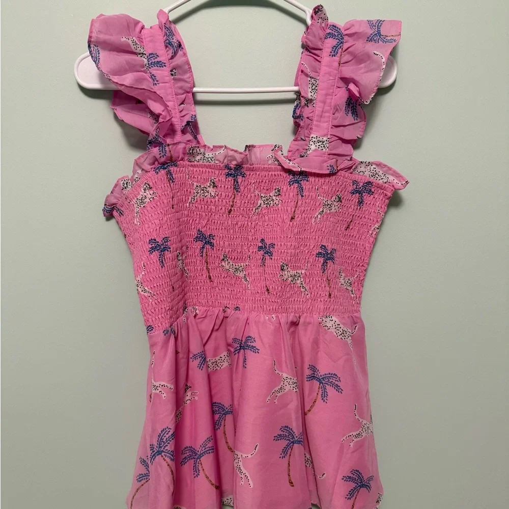 Pink Ruffled Women's Top - Picture 3 of 5